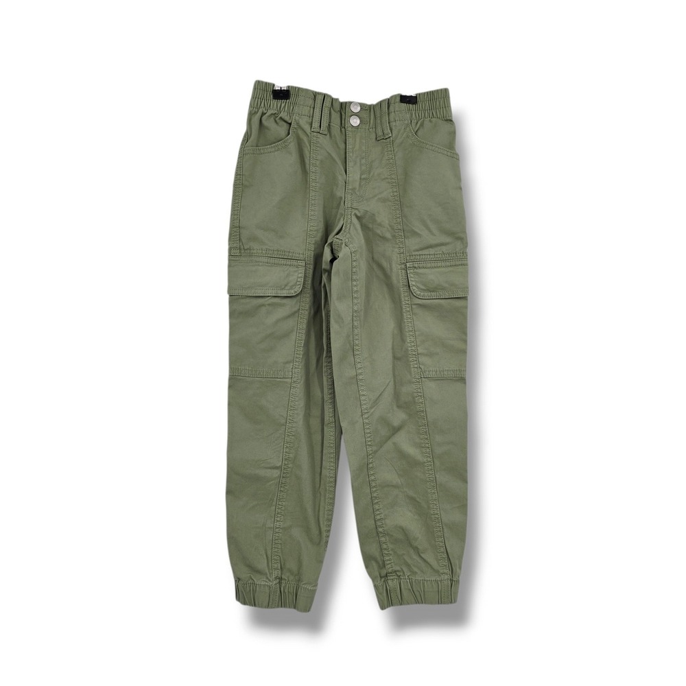 Wonder Nation Girls Terrace Green High Rise Cargo Jogger Pants Size Small 6-6X
